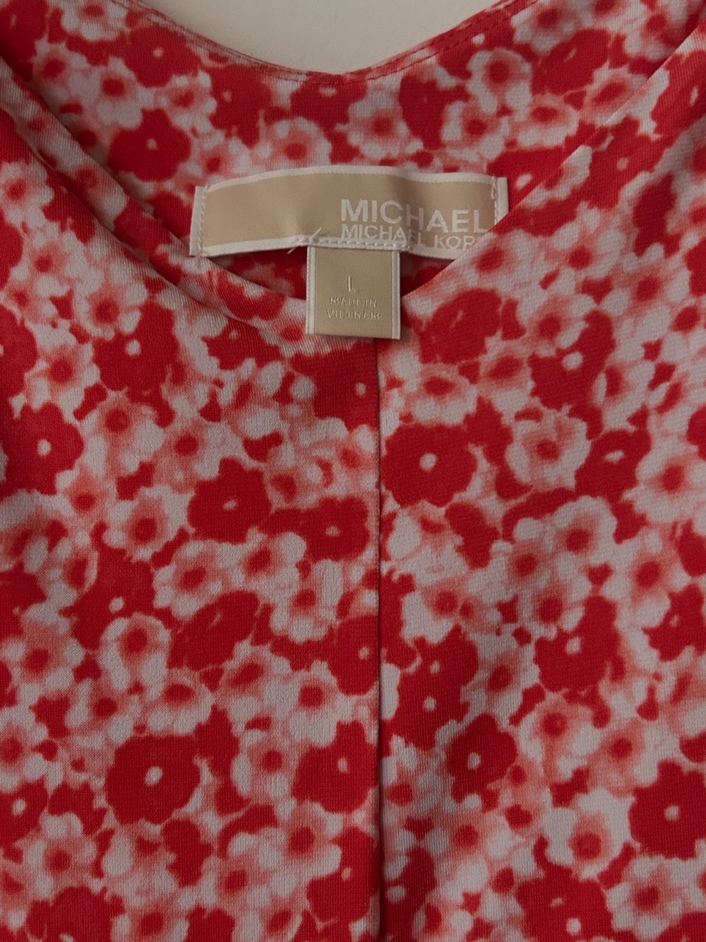 Michael Kors Floral Cold Shoulder Dress Size Large - Picture 5 of 5